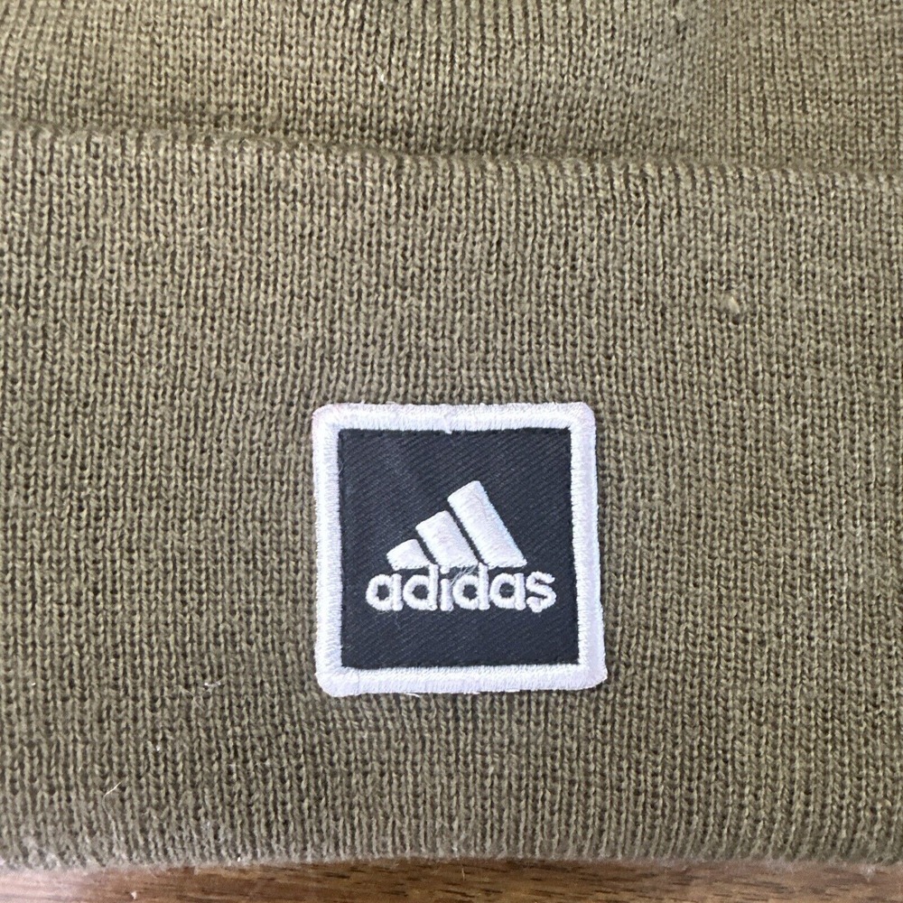 Adidas Beanie Unisex Aeroready Wide Cuff‎ Fold Army Green Winter Hat Cap